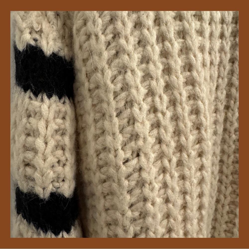 Jodifl Cream and Black Striped Sweater - Picture 4 of 5